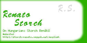 renato storch business card